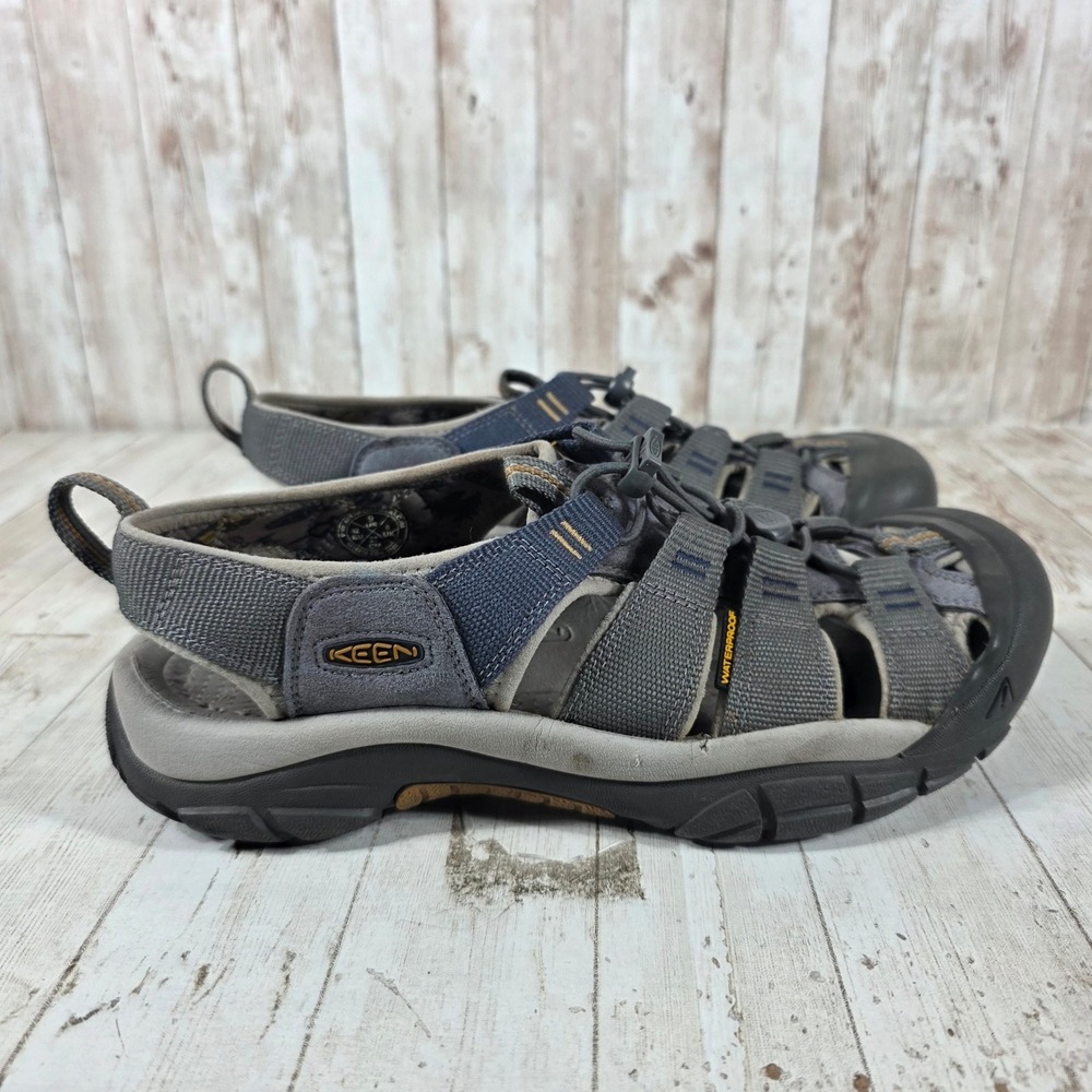 KEEN Newport H2 Womens 9 Gray Blue Waterproof Hiking‎ Sport Sandals 1018816